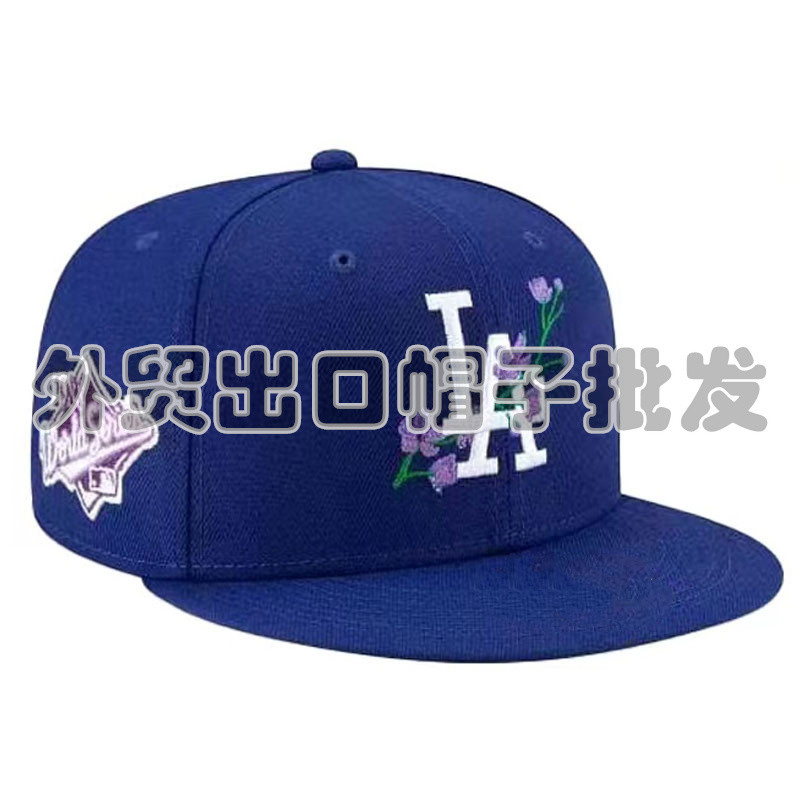 thumbnail for The hat is fully enclosed, non-adjustable, hip-hop, embroidery, sunscreen, baseball cap, reverse size cap, casual flat brim hat