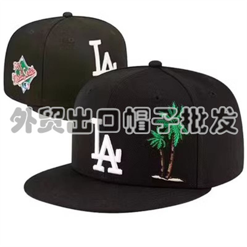 Hat Full Closed Unadjustable Hip Hop Street Dance Embroider Sunscreen Baseball Cap Reverse Wear Size Cap Casual Flat Brim Hat