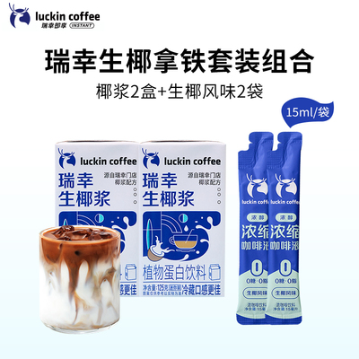 瑞幸咖啡生椰拿铁diy自制套装