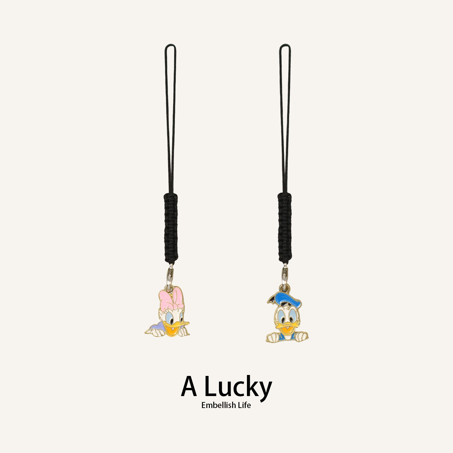 可爱卡通小挂件米奇米妮唐老鸭黛丝U盘挂件耳机挂饰小礼品A Lucky