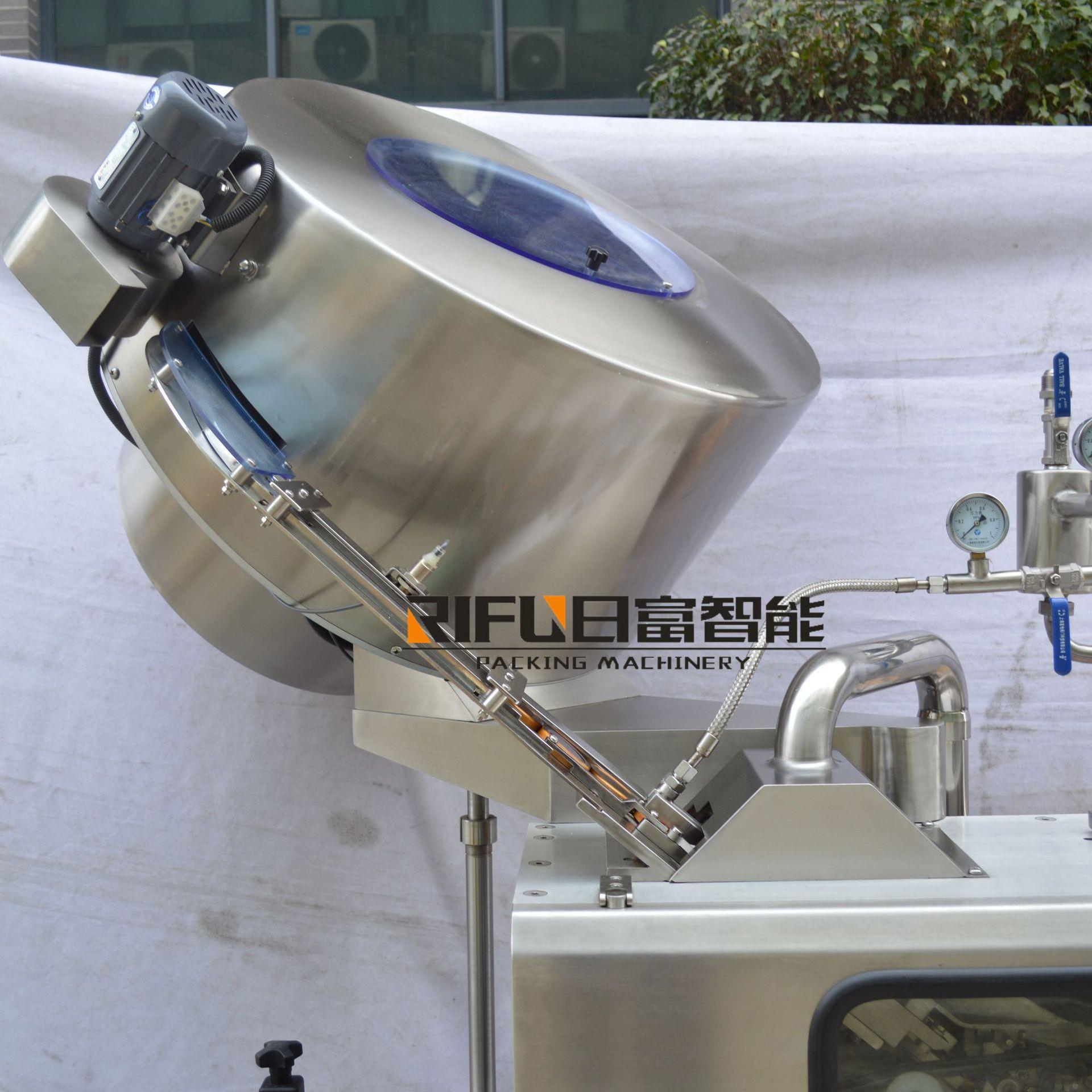 商机用RF-65自动蒸汽旋盖机马口铁 盖旋盖 速旋盖设备 广州日高富