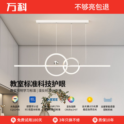 万科高级感网红餐厅吊灯现代简约创意个性2024新款餐桌饭厅吊灯具