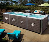 分段式 亚克力移动逆流健身保温家用室外定制花园别墅庭院游泳池