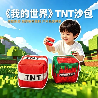 我的世界沙包儿童手工加厚幼儿园小学生专用户外投掷丢沙包玩具
