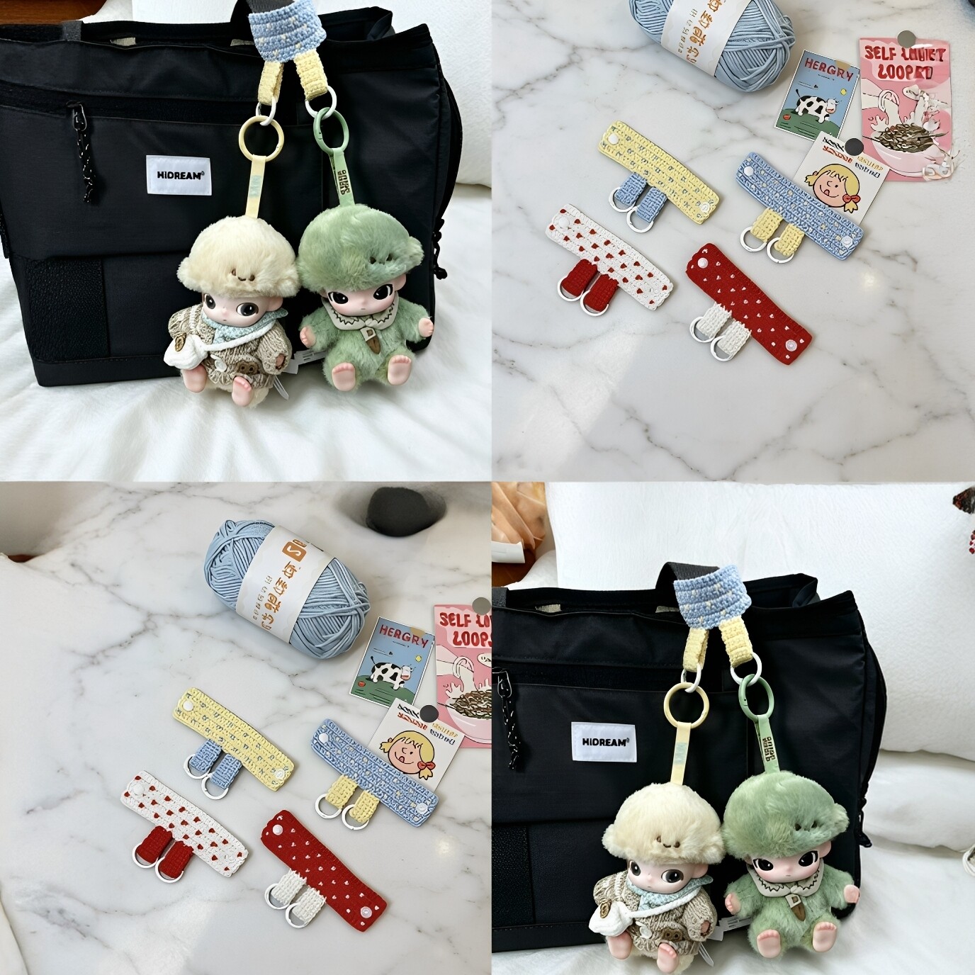 包包拓展扣毛线材料包送教程图片