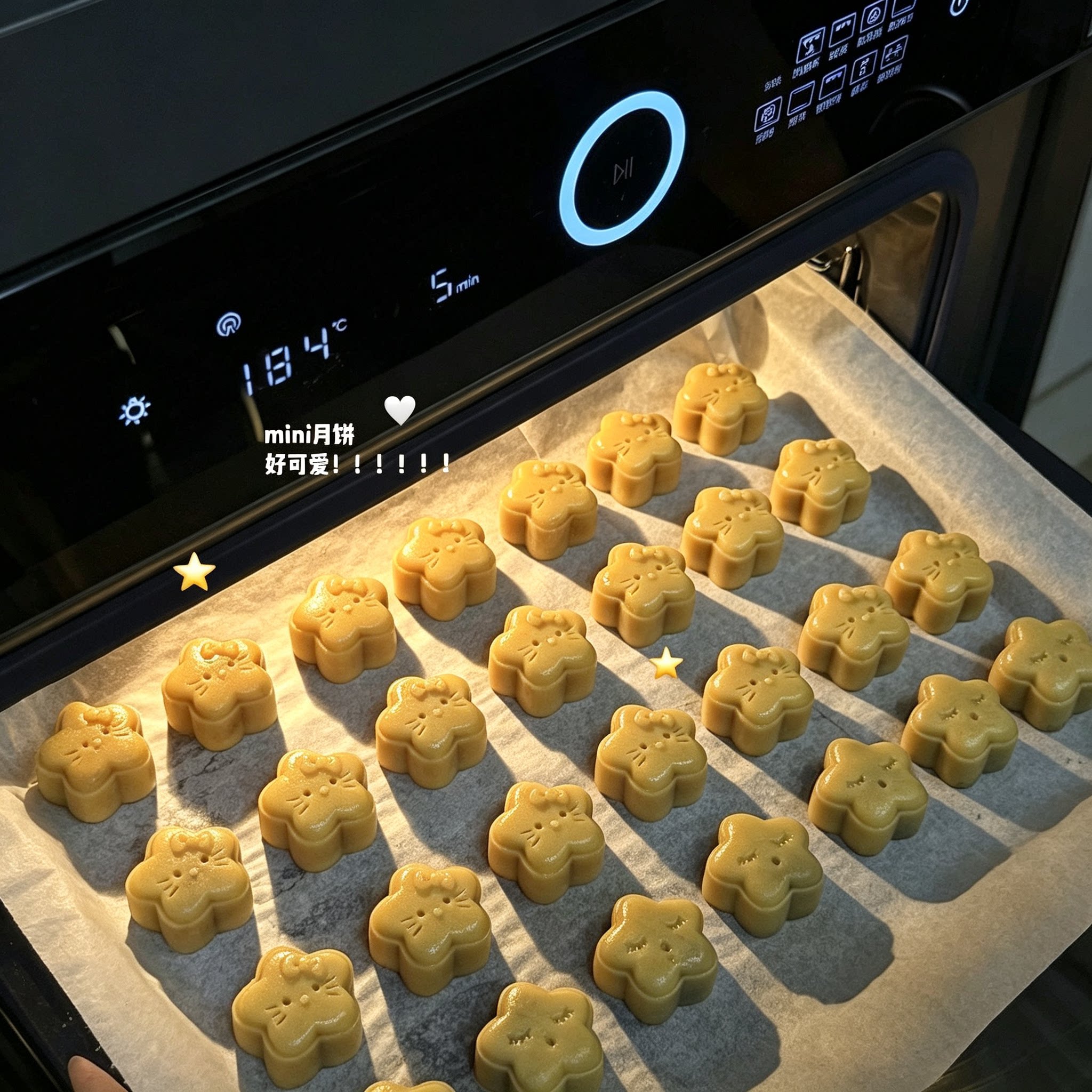mini星星可爱猫咪月饼模具食品级中秋节自制糕点烘焙用品送好朋友图片