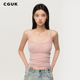 100%绵羊毛背心吊带 花边桶经吊带修身 明星同款 CGUK