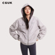 外套 银河亮闪连帽双面穿棉服 明星同款 CGUK