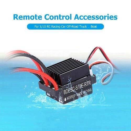 Black Motor Alloy Brushed ESC Combo Kits Practical for 1/10