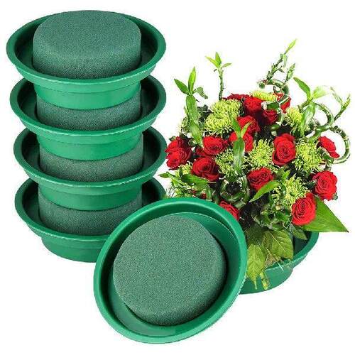 foam round bowl16Packs Floral Foam Rounds in Bowls DIY