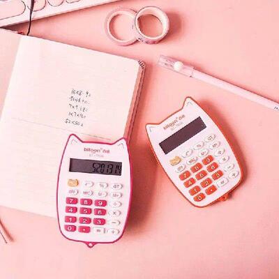 Portable Calculator Cute Cat Handheld Calculator for