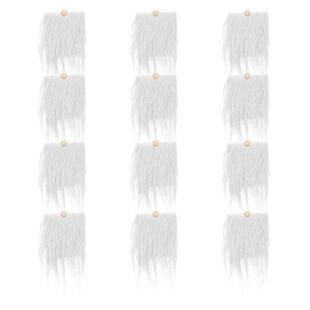 Long Curly Faux Gnome Beard Prop for DIY Craft Projects Pre