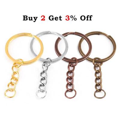 Louleur Key Chain Key Ring Keychain Bronze Rhodium Gold Colo