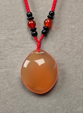 青鱼石加工吊坠项链防惊吓助睡眠