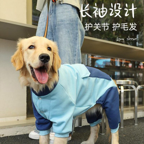 无狗狗衣服秋冬款拉布拉多冬季保暖边牧金毛大狗四脚宠物服装