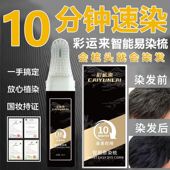 彩运来染发梳植萃取在家可用不沾头皮正品 智能易染梳遮白发家用