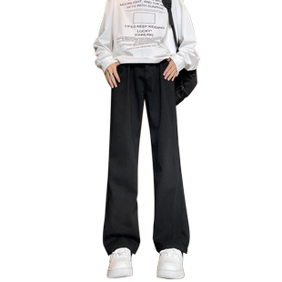 CetKy弯刀牛仔裤男款夏季美式hiphop裤子高街微喇直筒裤水洗泥色