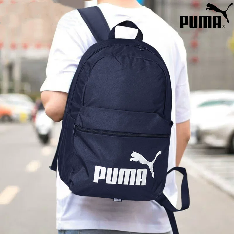 Puma, стильный рюкзак, вместительная спортивная сумка с вышивкой