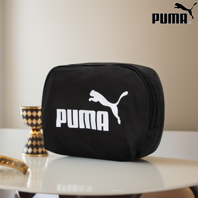 PUMA彪马新款轻便休闲黑色单肩包