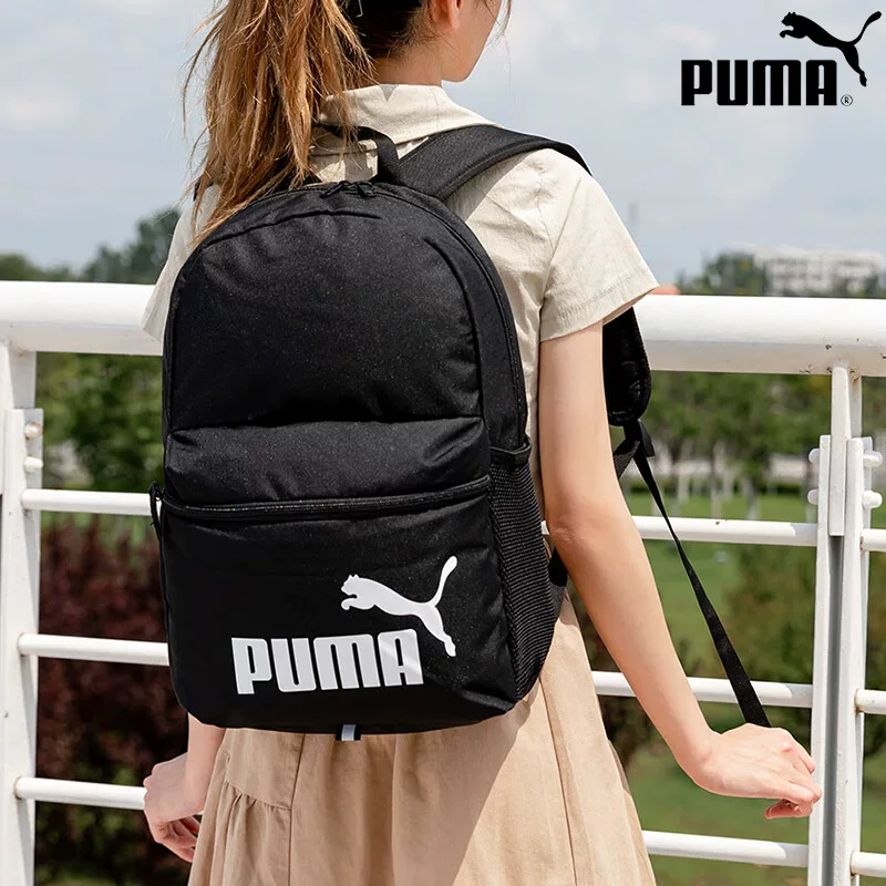 Puma, стильный рюкзак, вместительная спортивная сумка с вышивкой
