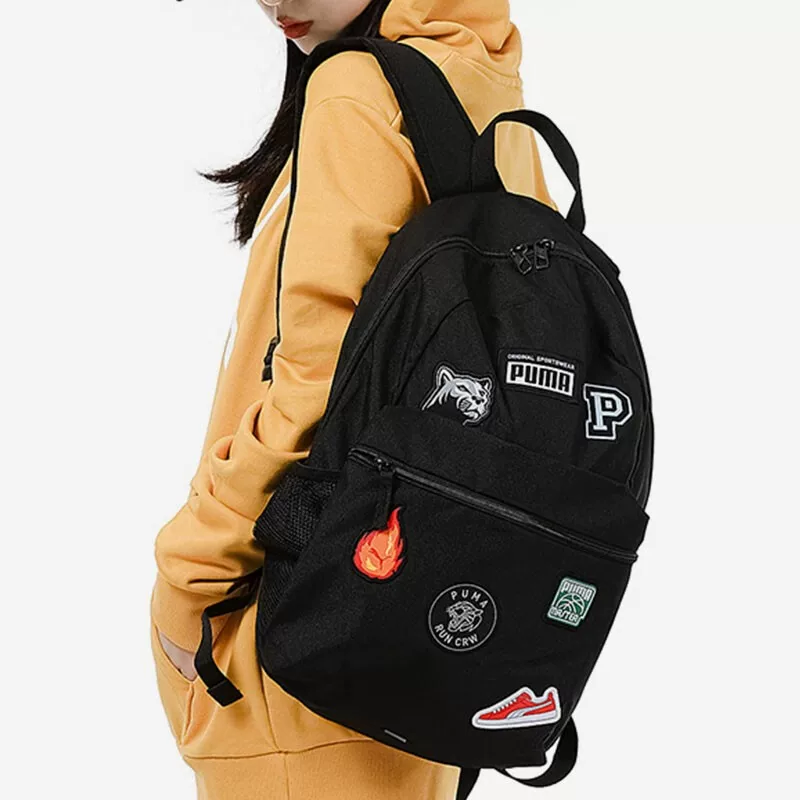 Puma, стильный рюкзак, вместительная спортивная сумка с вышивкой