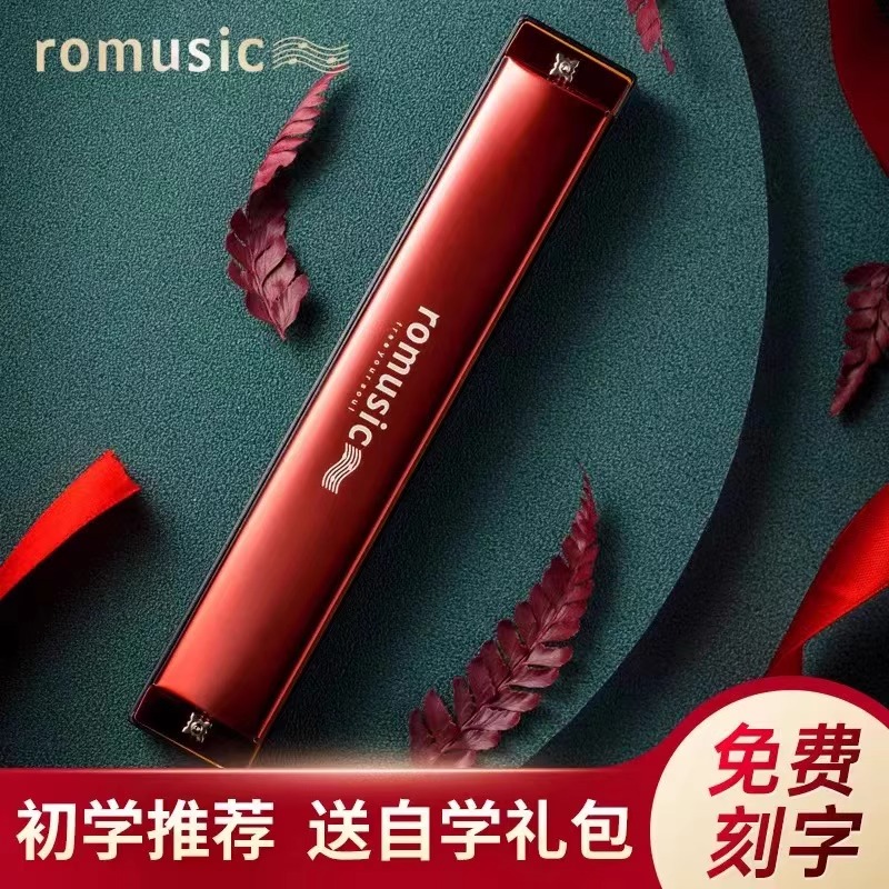 romusic/若米复音口琴24孔c调
