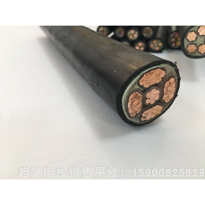 起帆电缆线 yjv/yjy5x10/16/25/35/50平方五芯硬电缆铜芯国标过测