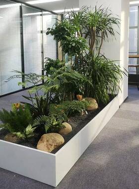 玻璃钢花箱花园楼顶白色花盆花槽阳台花池庭院花坛露台种植箱