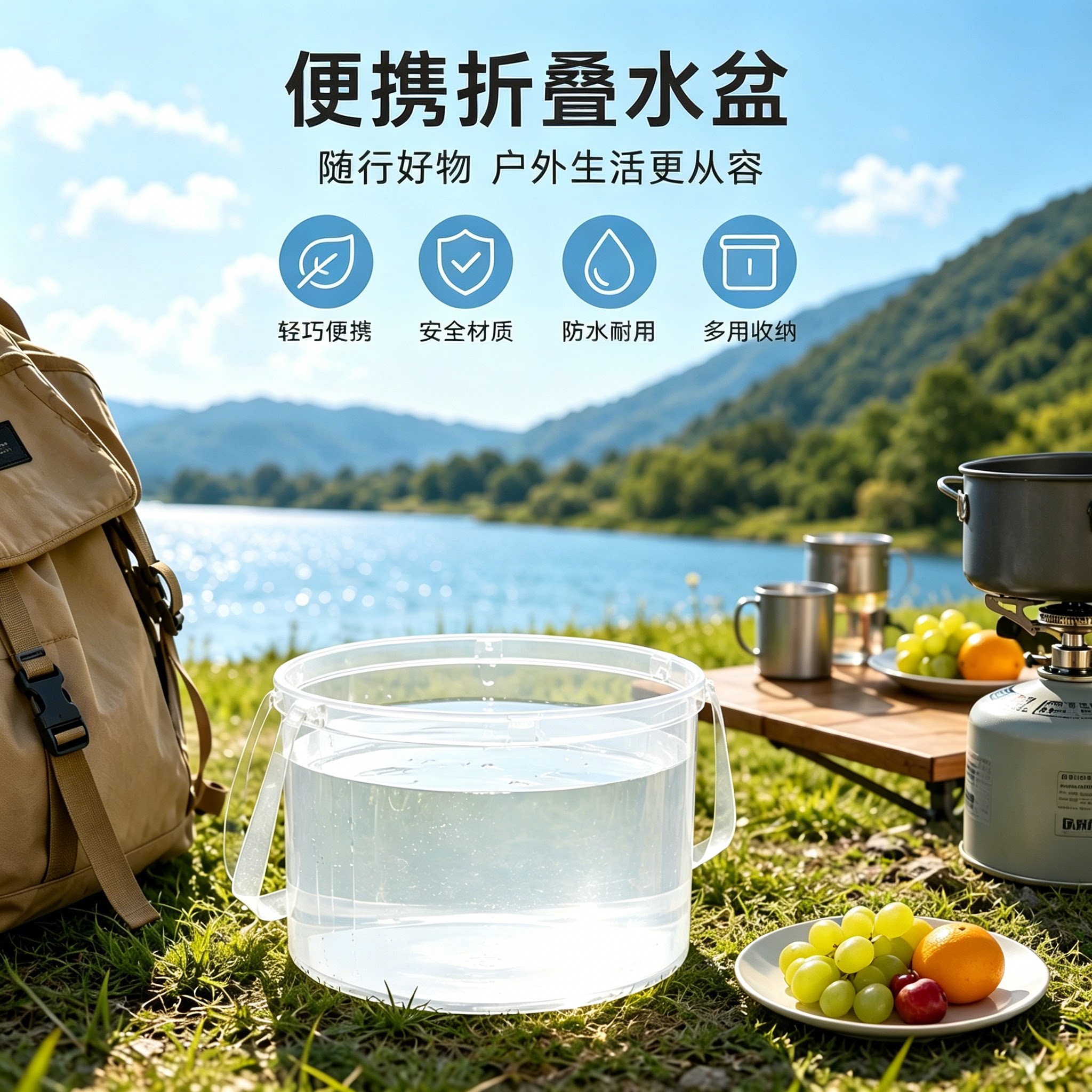 便携式折叠盆旅行洗衣泡脚神器图片