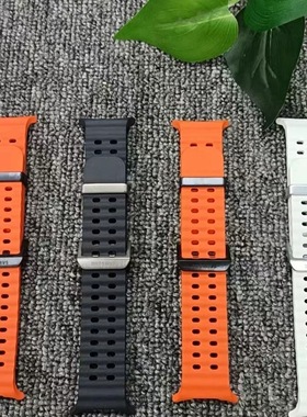 三星WatchUltra24/25款水上运动手表带原装腕带液态硅胶腕带正品