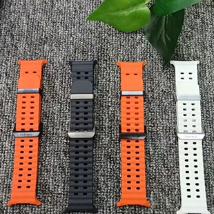 三星WatchUltra24/25款水上运动手表带原装腕带液态硅胶腕带正品