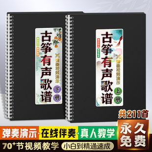 古筝有声歌谱流行经典热门曲音活页伴奏乐初学新手入门示范教材本