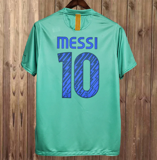 Retro 10 11 Away Barcelona MESSI Xavi Classic Vintage Jersey 运动/瑜伽/健身/球迷用品 足球服 原图主图