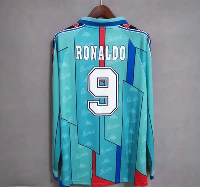 96 97 Retro Barcelona Long GUARDIOLA RONALDO Classic Jersey