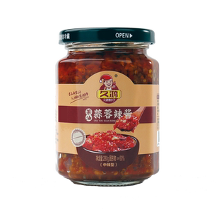 江西南昌特产久鸿茶油蒜蓉辣酱剁辣椒蒜蓉辣椒酱下饭菜拌面酱280g