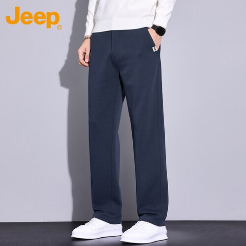 Jeep吉普男士春秋百搭直筒休闲裤