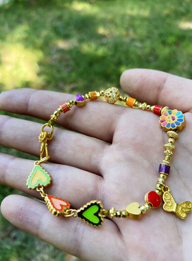 女沙金未镶嵌时尚手链