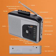 高保真便携式卡带机英语磁带播放器AM/FM收录音机随身听外放喇叭