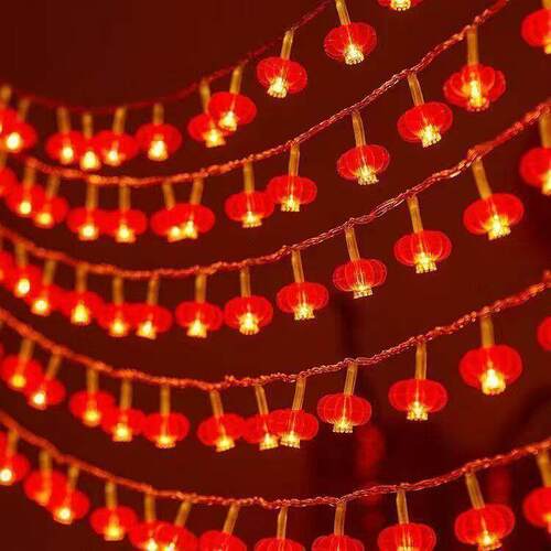 Behogar 118inch 30-LED Battery Operated Lantern String Light