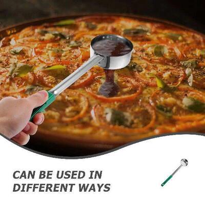 Stainless Steel Sauce Spoon Pizza Portion Control Ladle