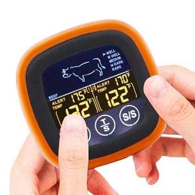 Digital Meat Temperature Thermometer Probe Touch Screen