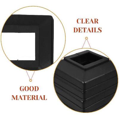 4 Pcs t Skirt Fence Parts Plastic Caps Column Wraps
