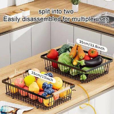 Fruit Vegetable Storage Basket Countertop Bowl Storage