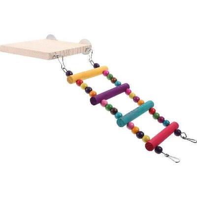 Parrot Swing Bird St Toy Hanging Ladder Gym Wooden Perch