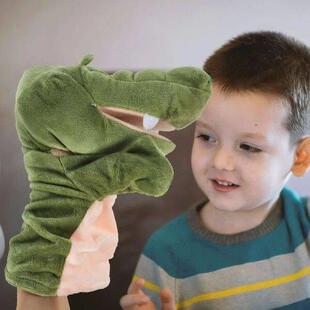 Animal Hand Puppets Crocodile Plush Zoo Alligator Glove