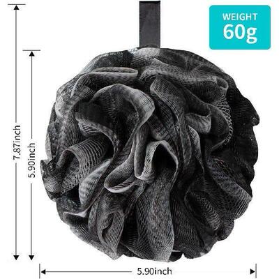 4pcs Bath Loofah Shower Sponge Body Back Scrubber Soft Mesh