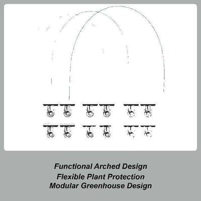 1set Plant Support Garden Stake Adjustable Greenhouse Hoop