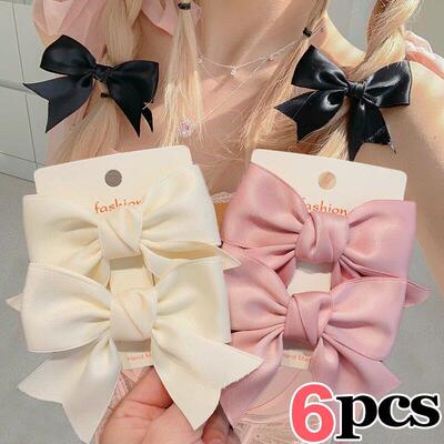 Elegant Bow Ribbon Bobby Pin Hair Clip Kawaii Bowknot Fashio