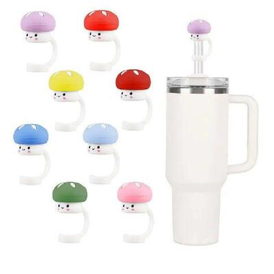 Accessories Reusable Silicone Straw Cover Simple 10mm