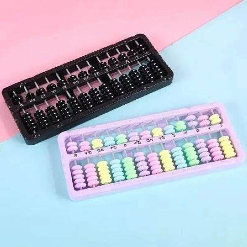 13 Column 7-bead Portable Plastic Abacus Math Learning Tool